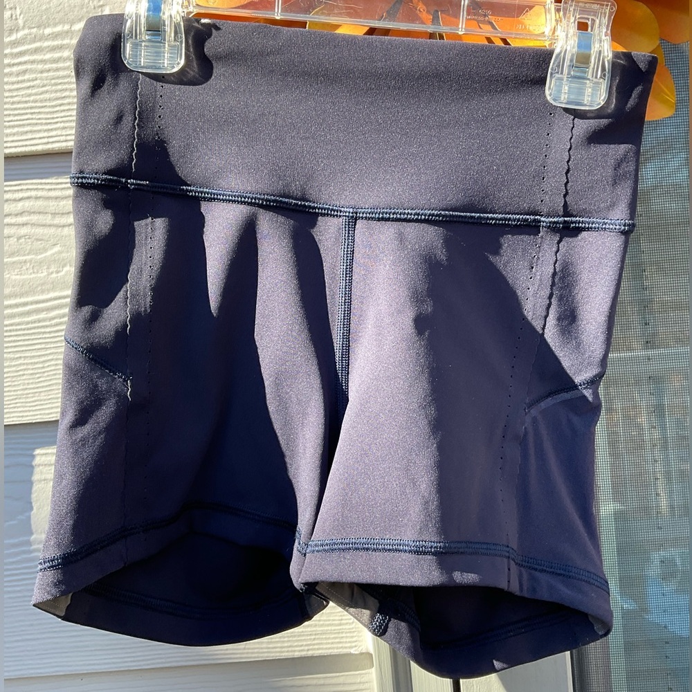 Lululemon Athletica Deep Blue Athletic Shorts Size 2